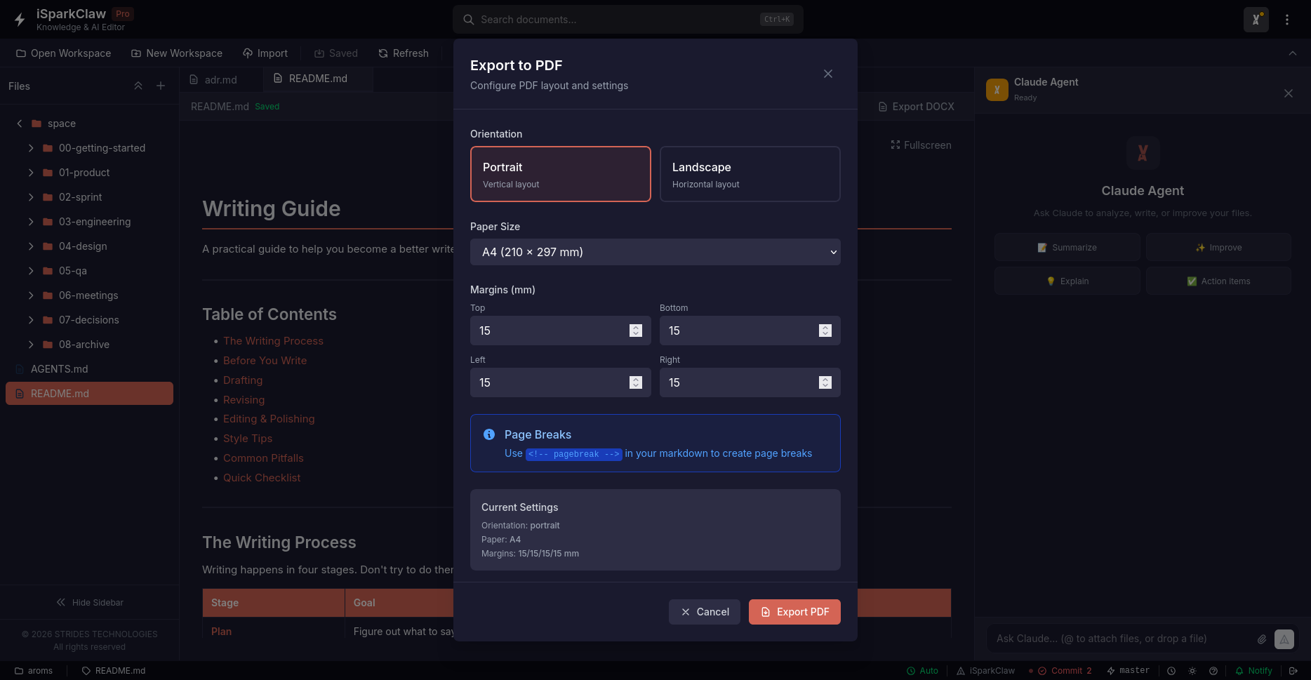Export PDF
